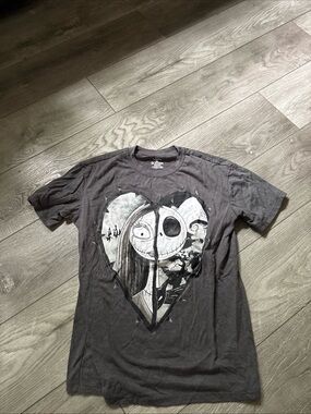 Disney Black Nightmare Before Christmas Split Heart Tee